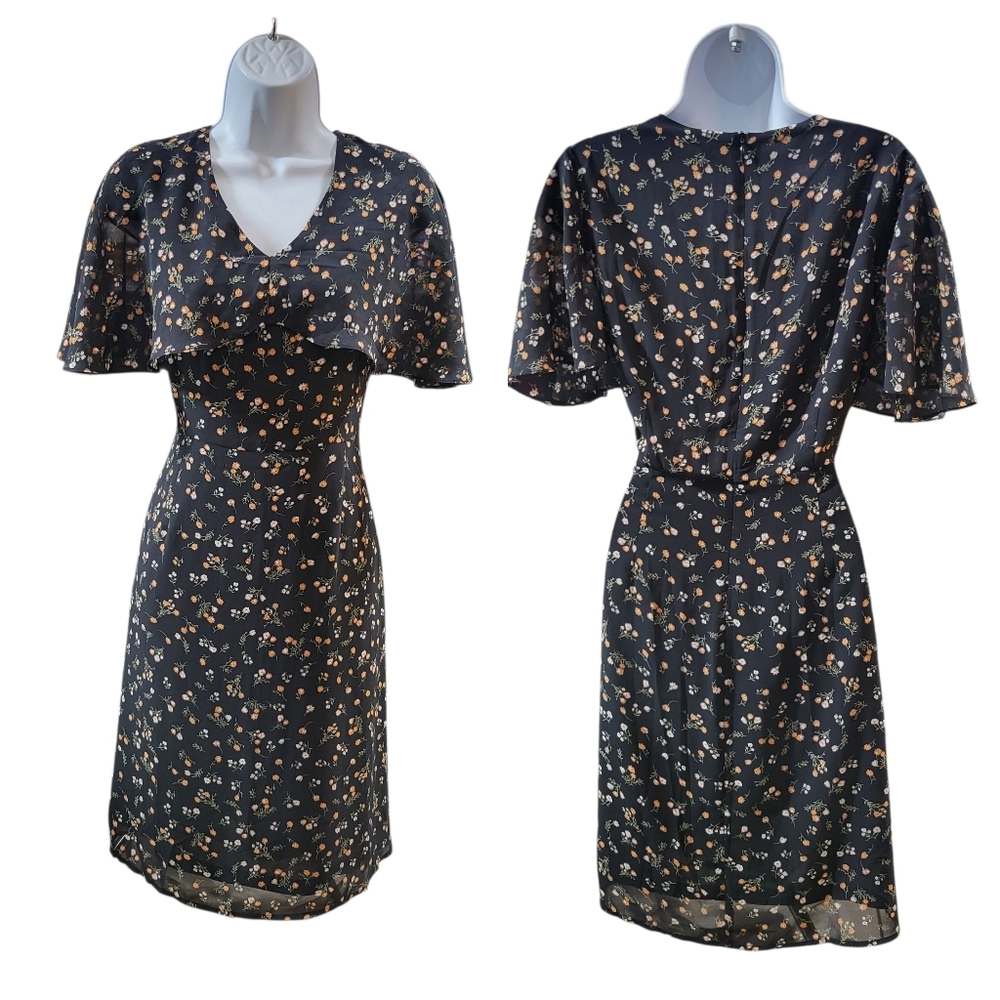 Roolee Floral Black Dress